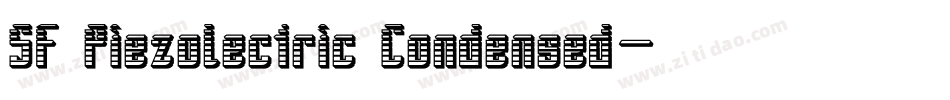 SF Piezolectric Condensed字体转换